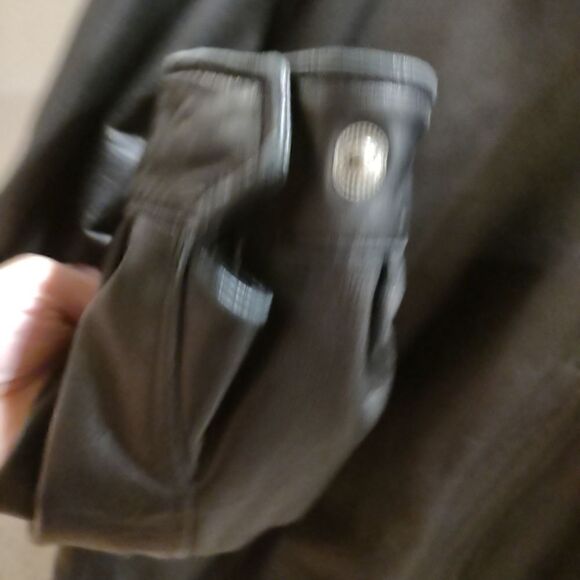 Casual Jos A Bank Black Leather Jacket - Picture 7 of 7